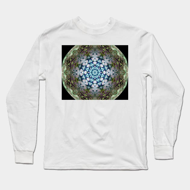 Mandala of Trapped Light Long Sleeve T-Shirt by Edward L. Anderson 